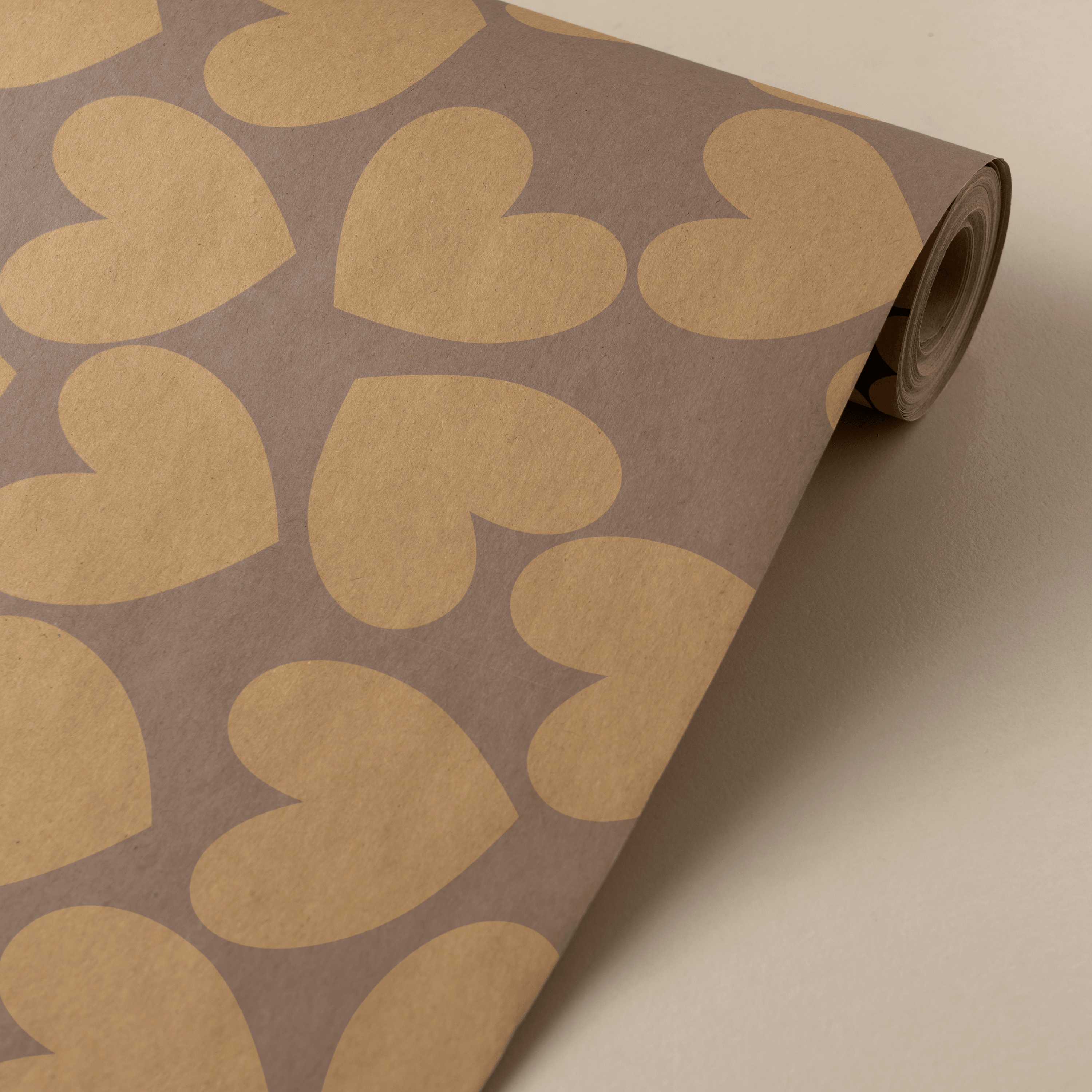 papier cadeau motifs coeurs