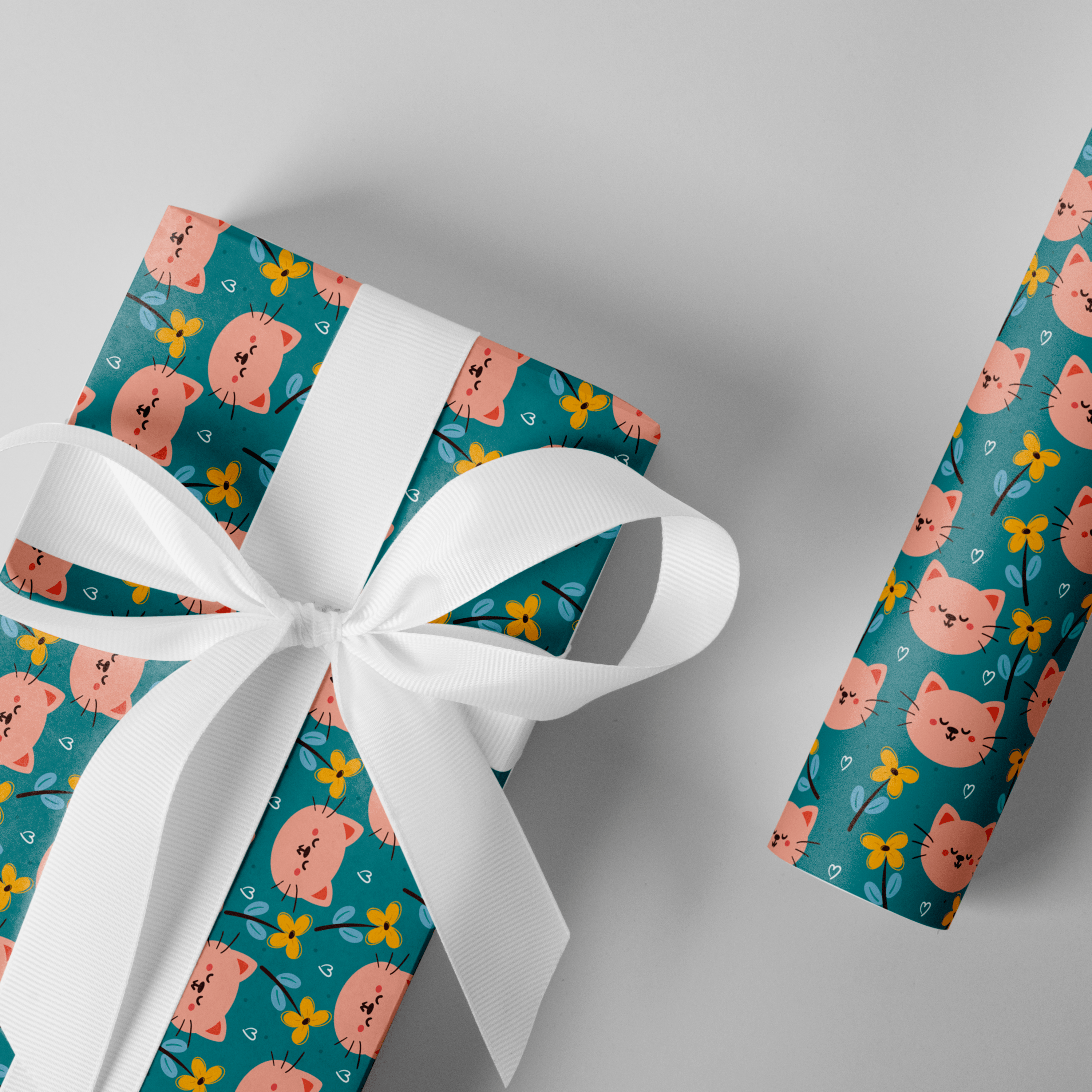 Papier cadeau Miaou - Once Upon A Wall