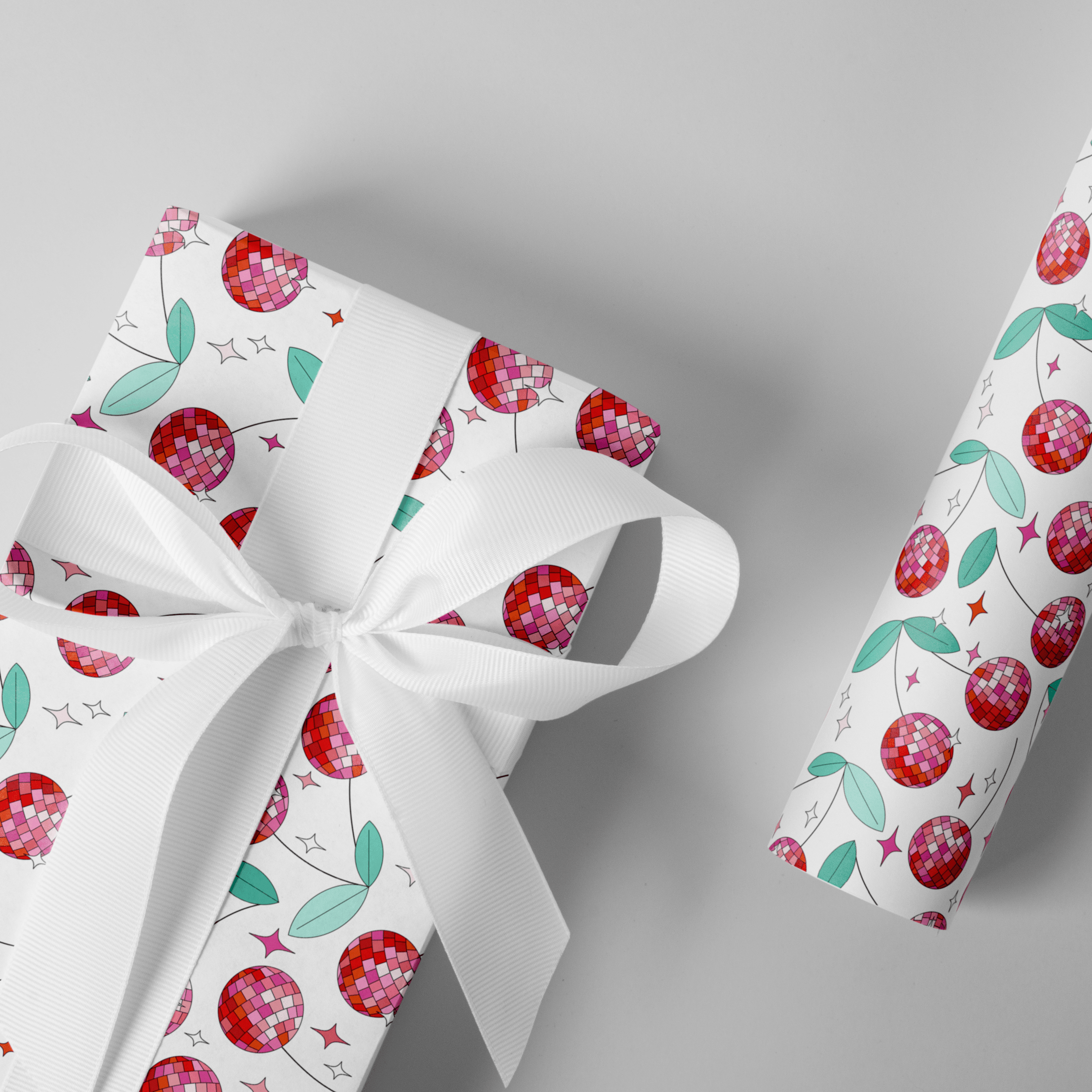 Papier cadeau Cerises disco - Once Upon A Wall