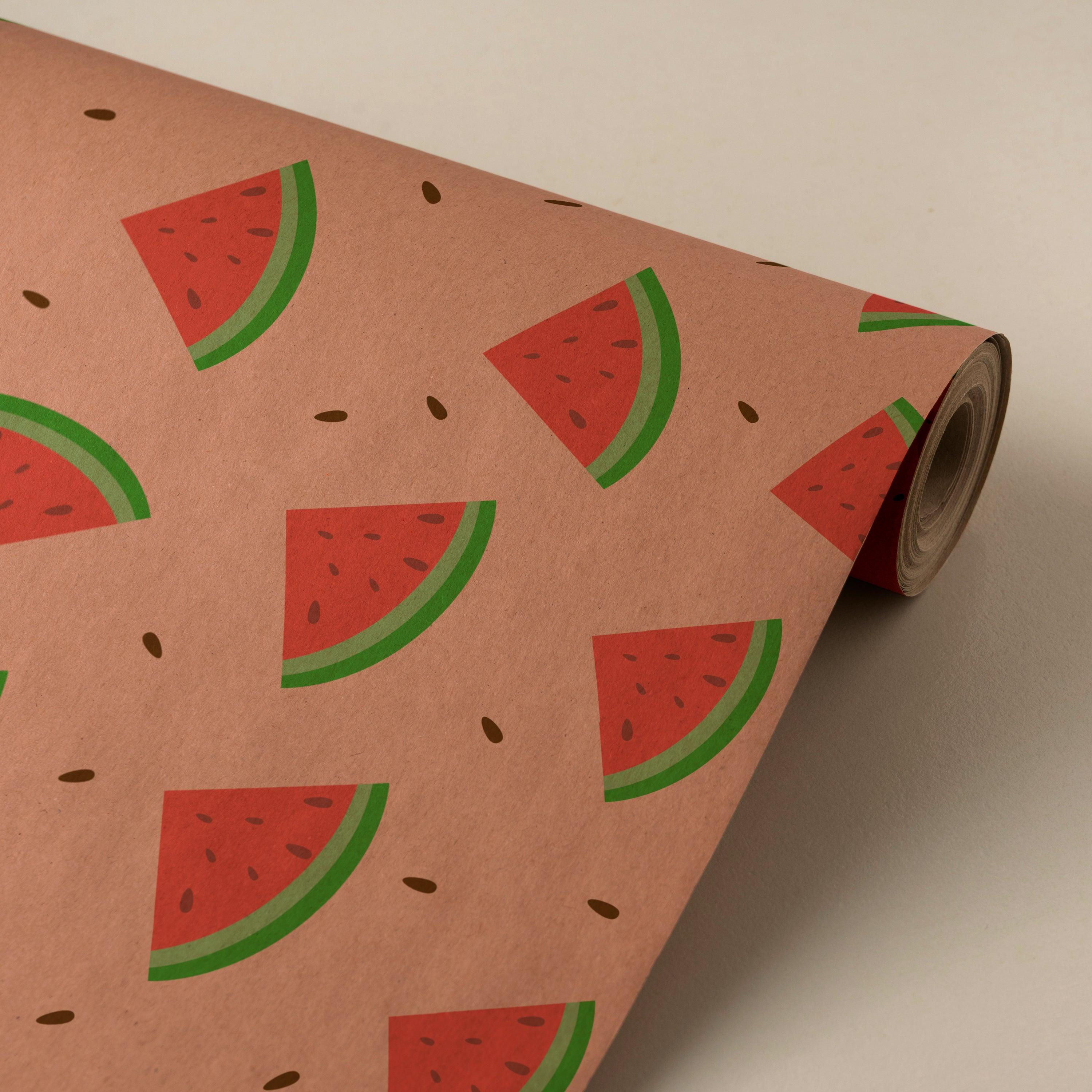 papier craft papier cadeau pastèque