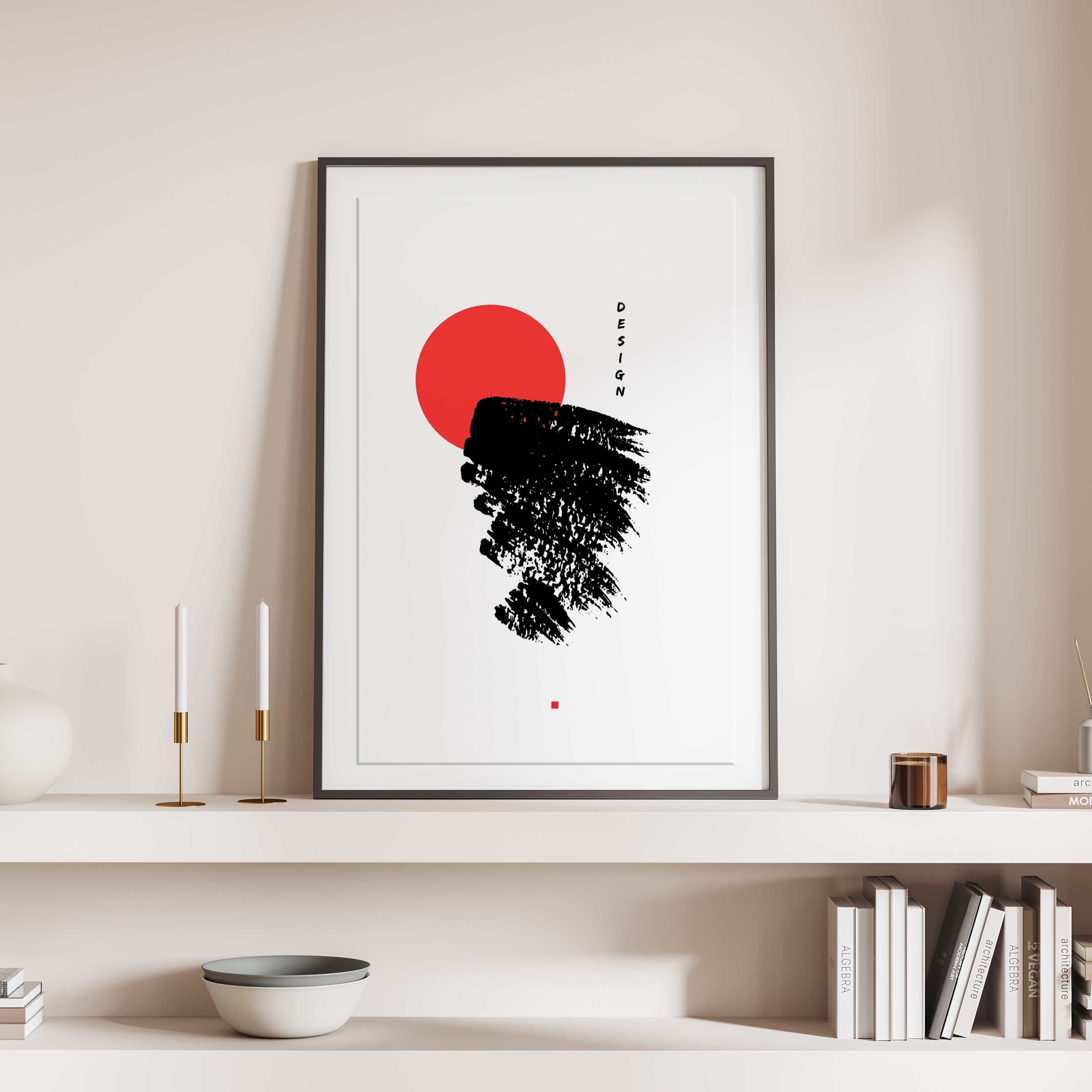 Affiche japonaise minimaliste