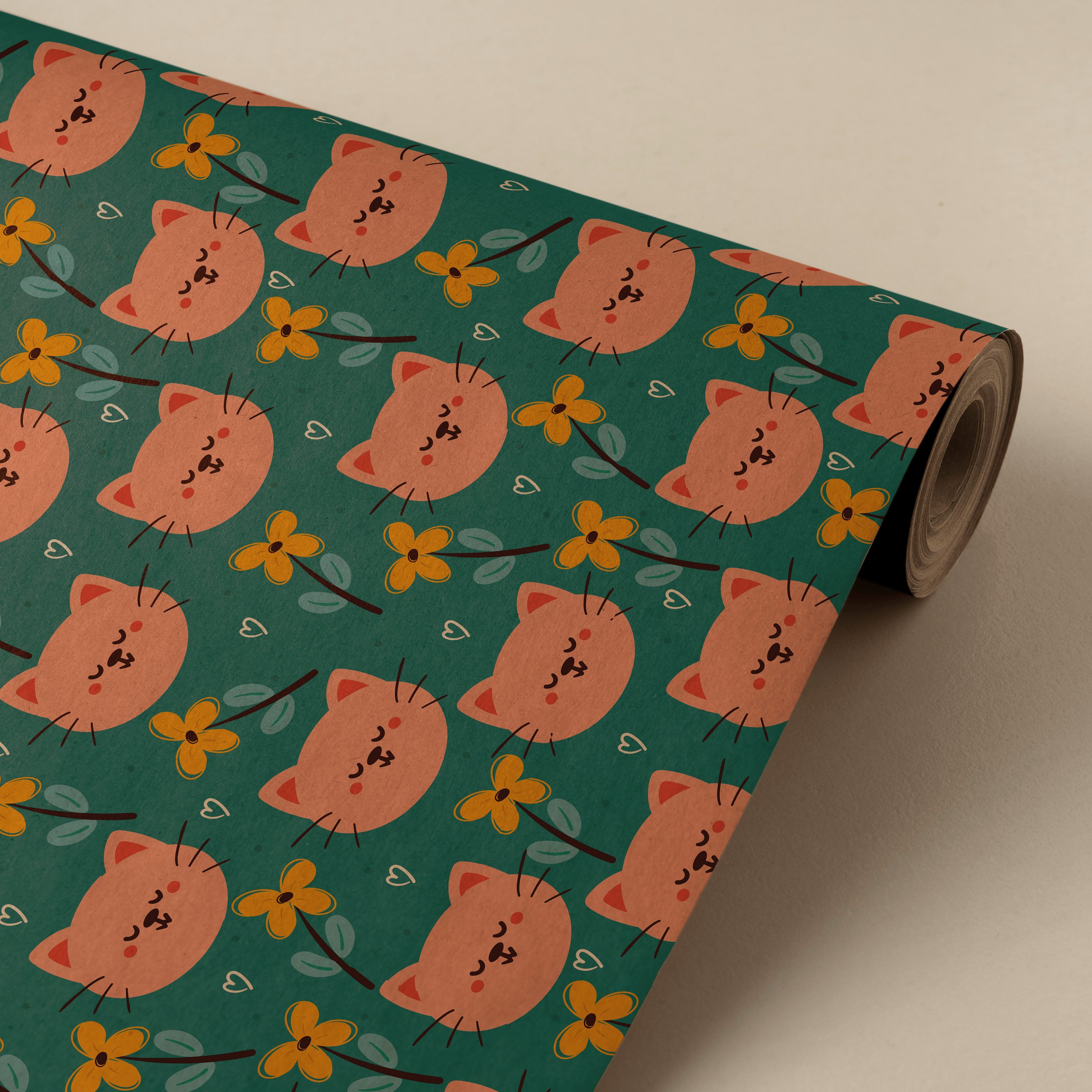 Papier cadeau Miaou - Once Upon A Wall