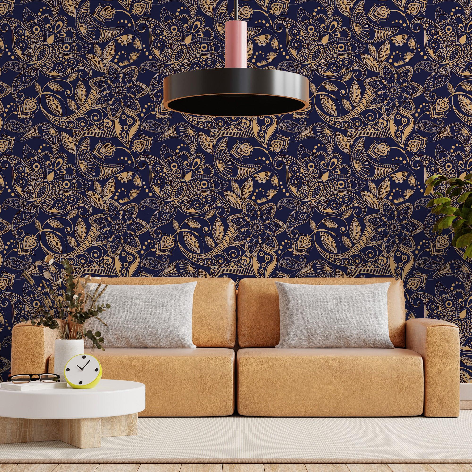 papier peint motifs indiens