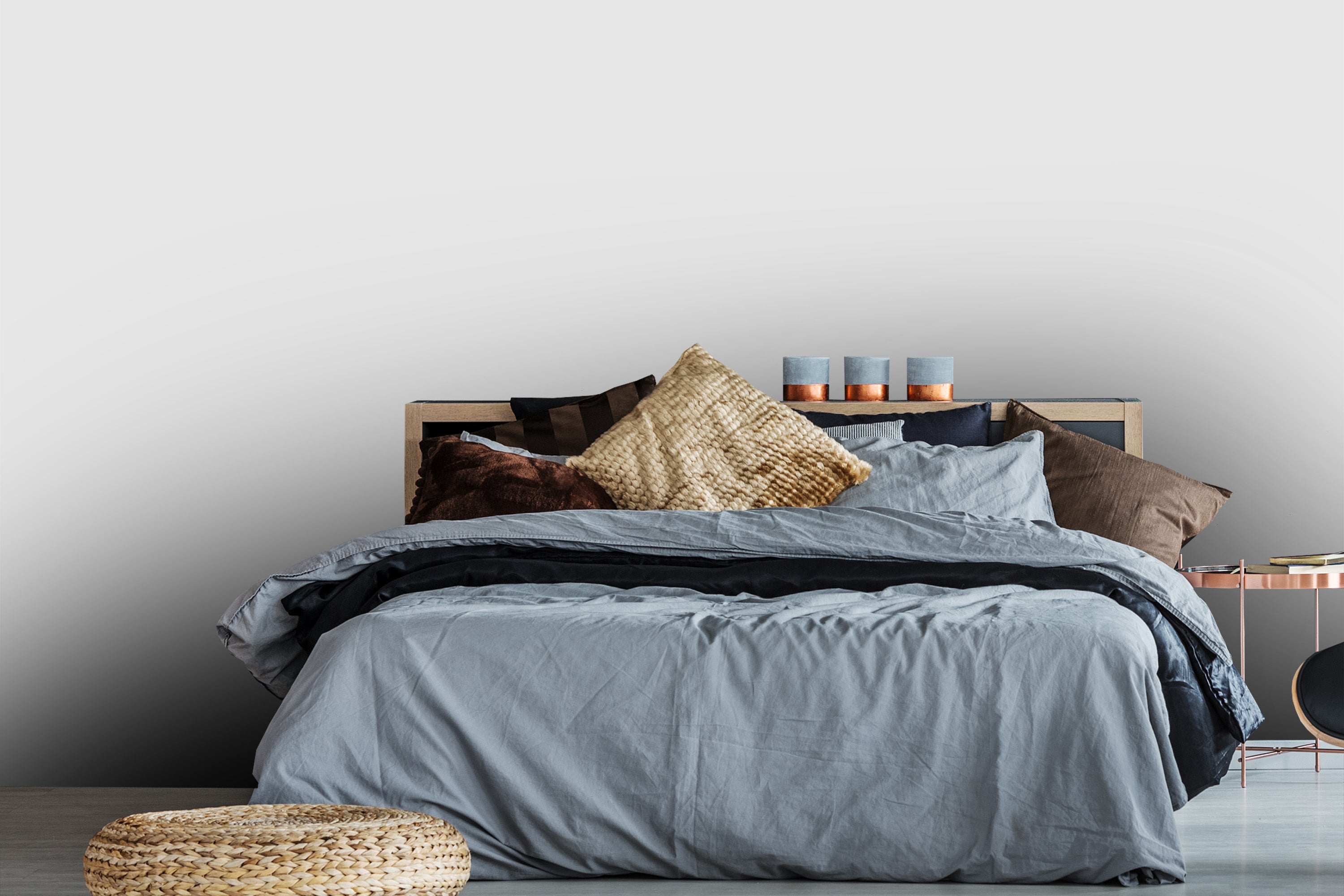 chambre gris bleu