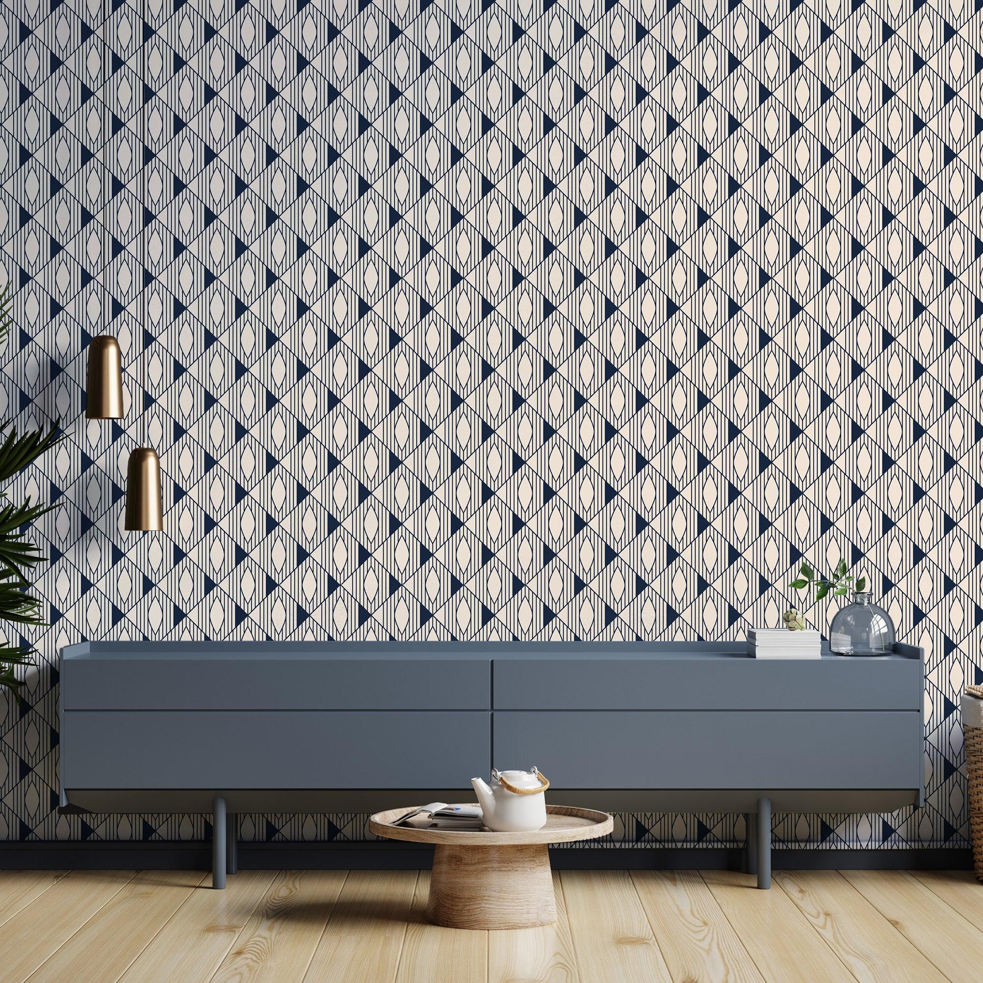 papier peint motifs geometriques