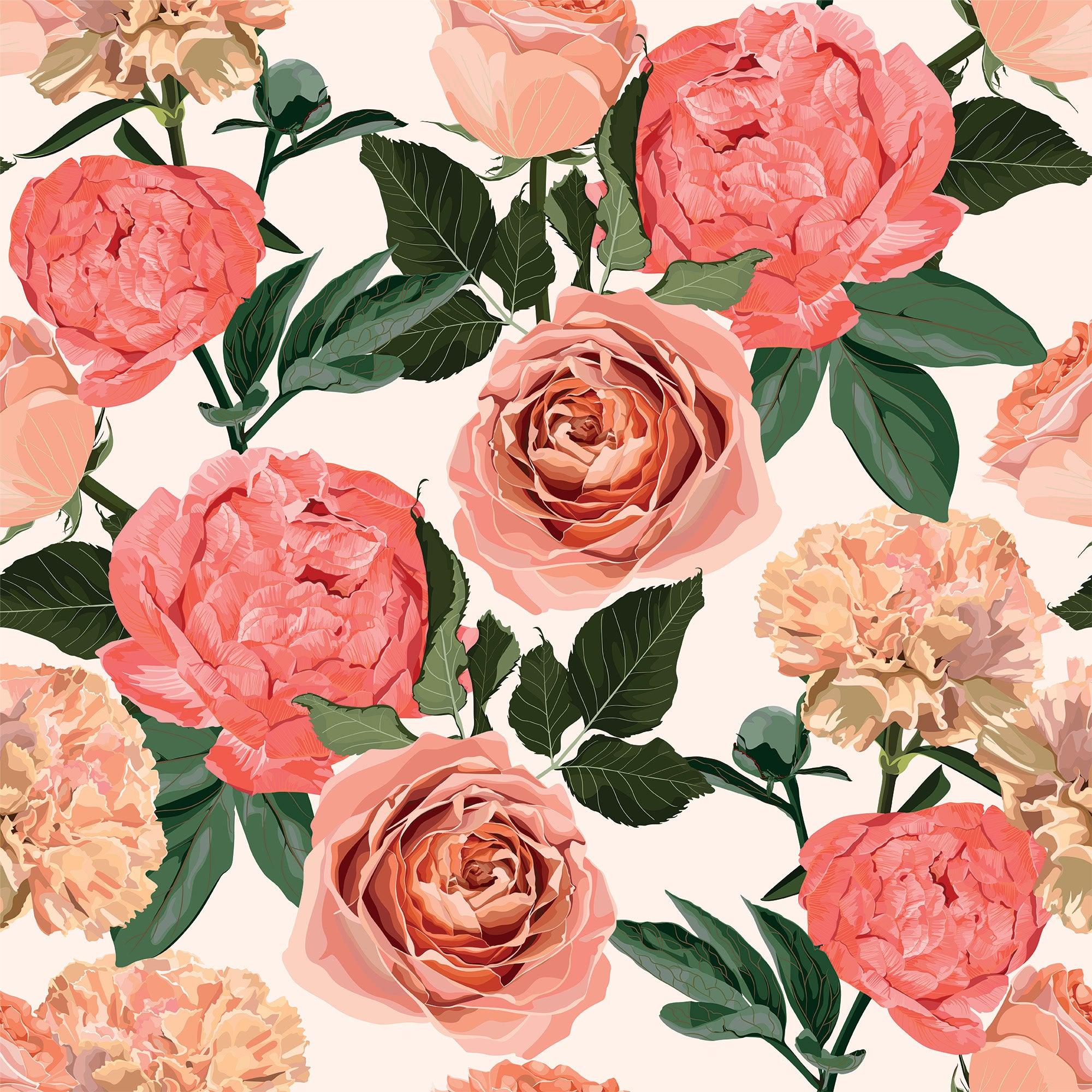 papier peint rose