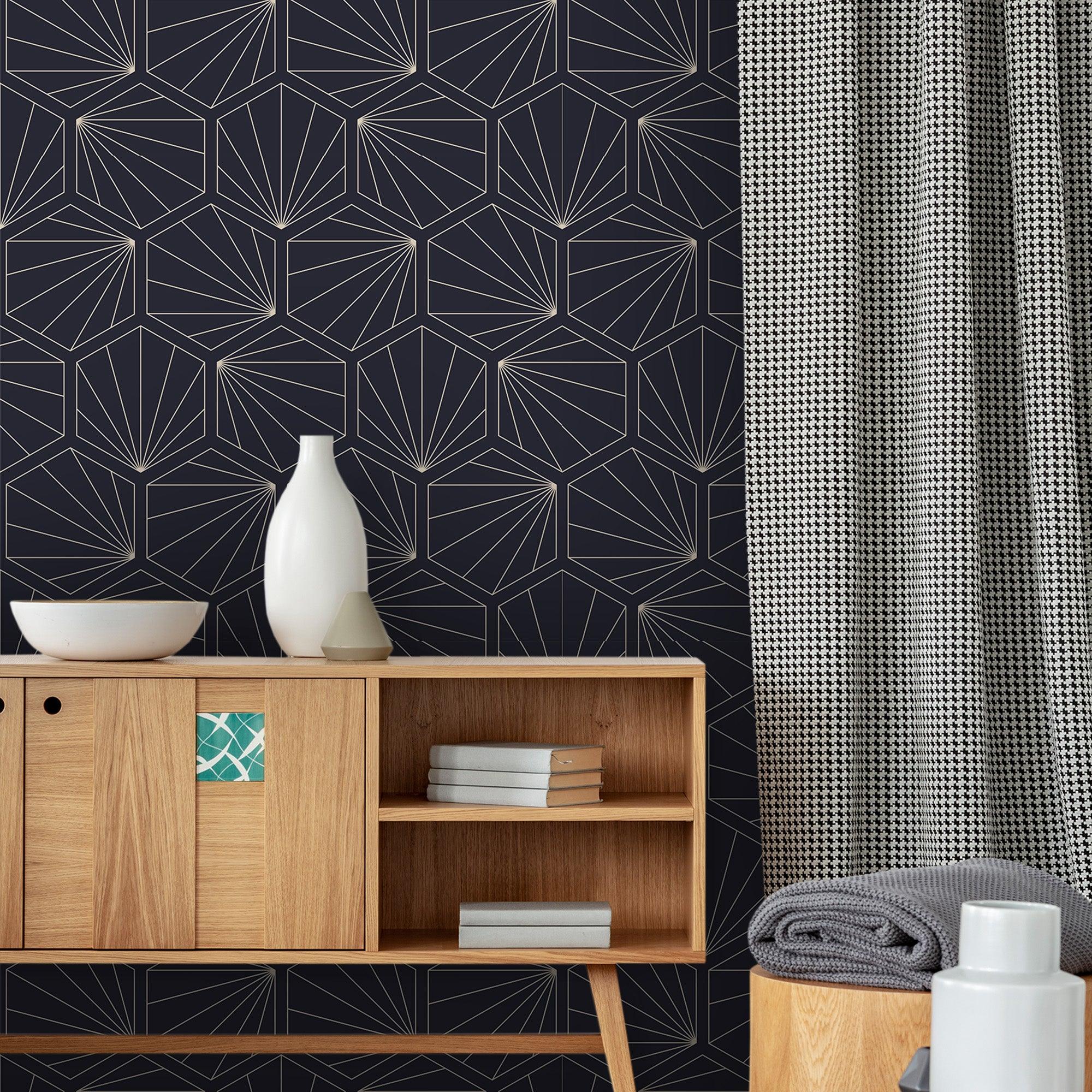 papier peint motifs geometriques
